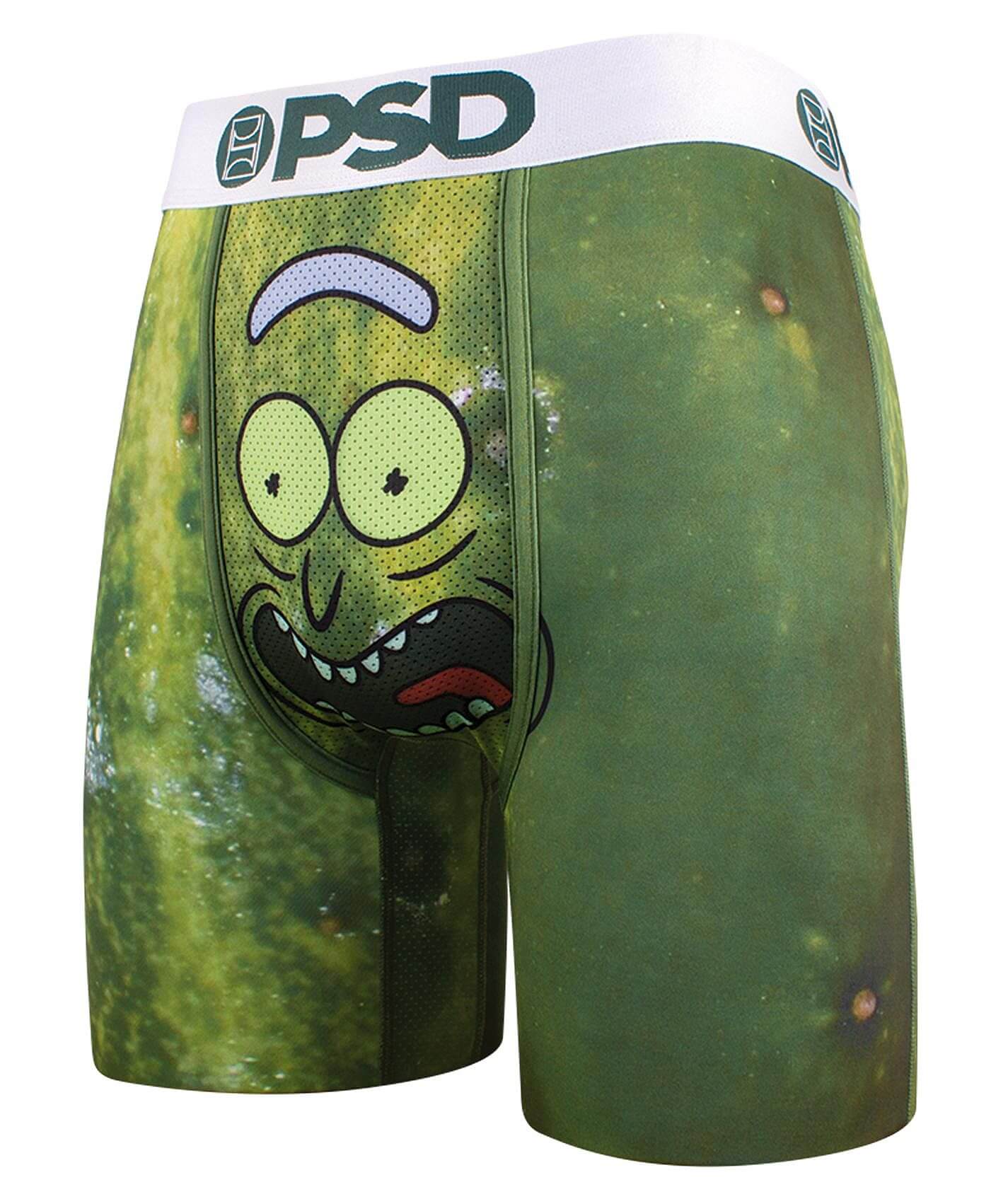 PSD Men's Mj Prescription Boxer Briefs - Green, MicroMesh Pouch, 4-Way Stretch, Size Large