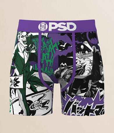 PSD Boys - Batman & Joker Stretch Boxer Briefs front view