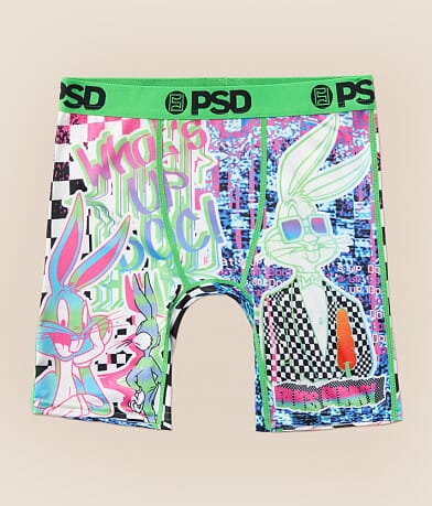 PSD Boys - Bugs Bunny Glitch Stretch Boxer Briefs front view