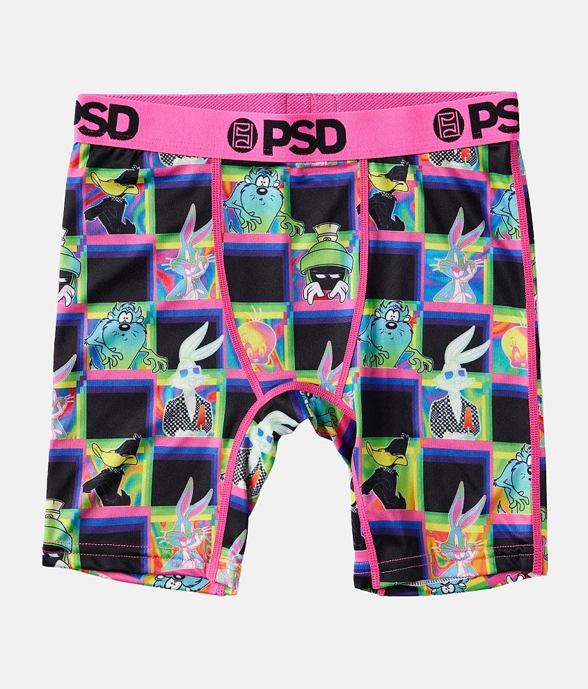 Boys - PSD Looney Tunes Neon Check Boxer Briefs