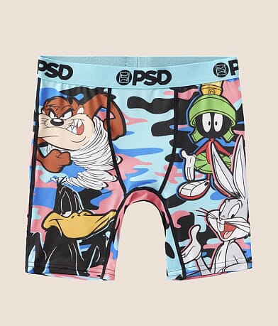 PSD Boys - Looney Tunes™ Camo Stretch Boxer Briefs front view