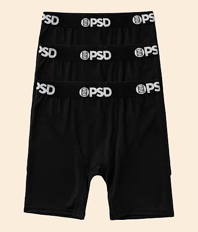 PSD Boys - 3 Pack Solid Stretch Boxer Briefs front view