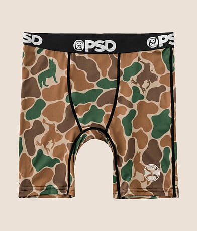 PSD x Hooey Boys - Duck Camo Stretch Boxer Briefs front view