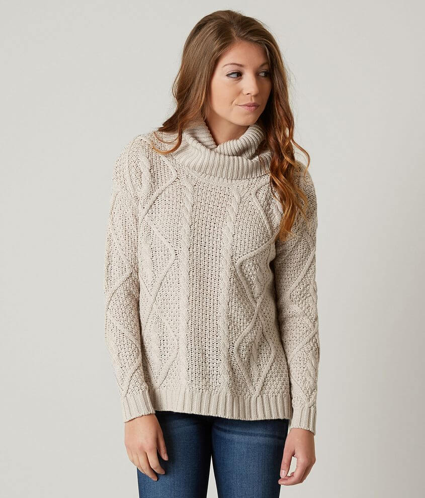 BKE Cable Knit Sweater front view