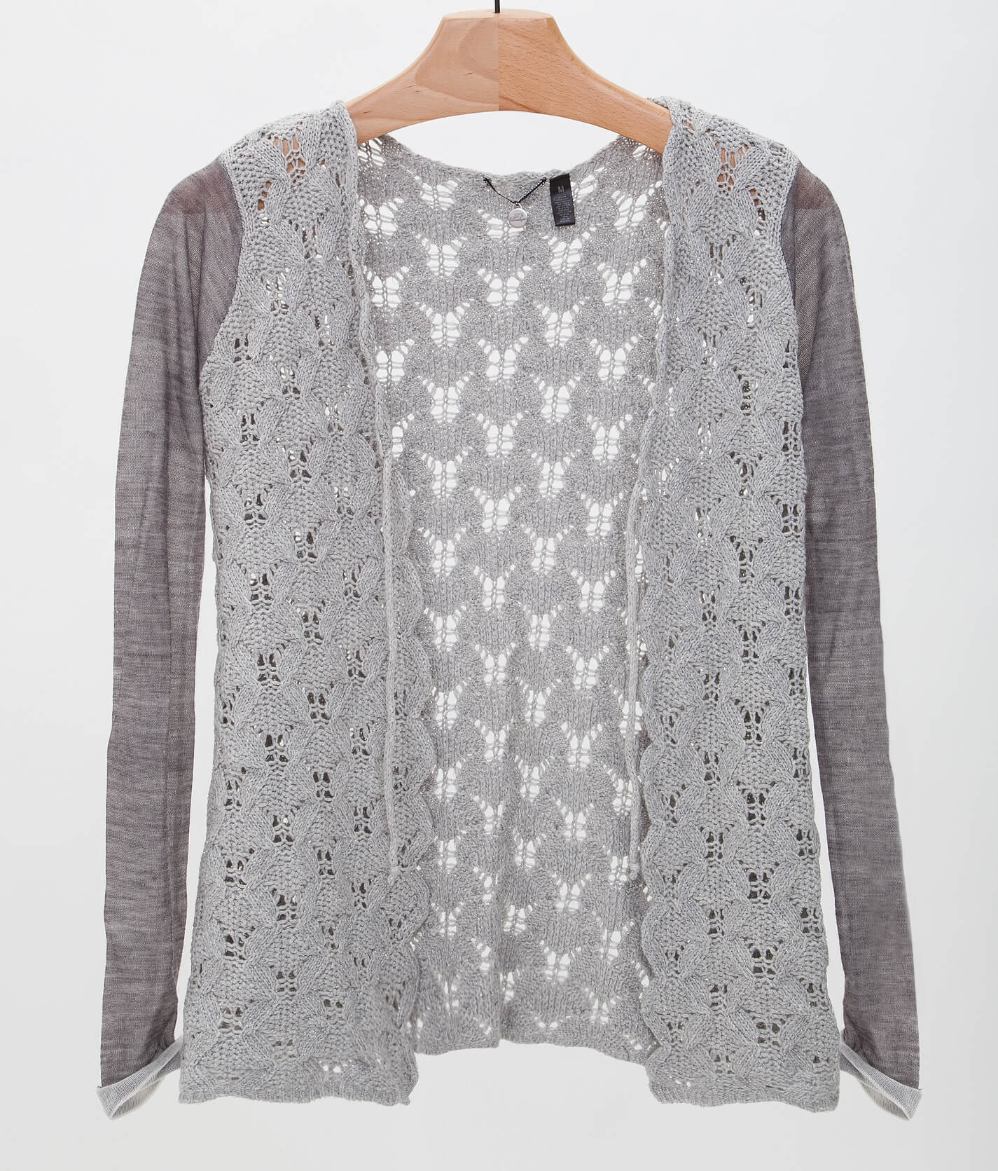 open weave cardigan sweater