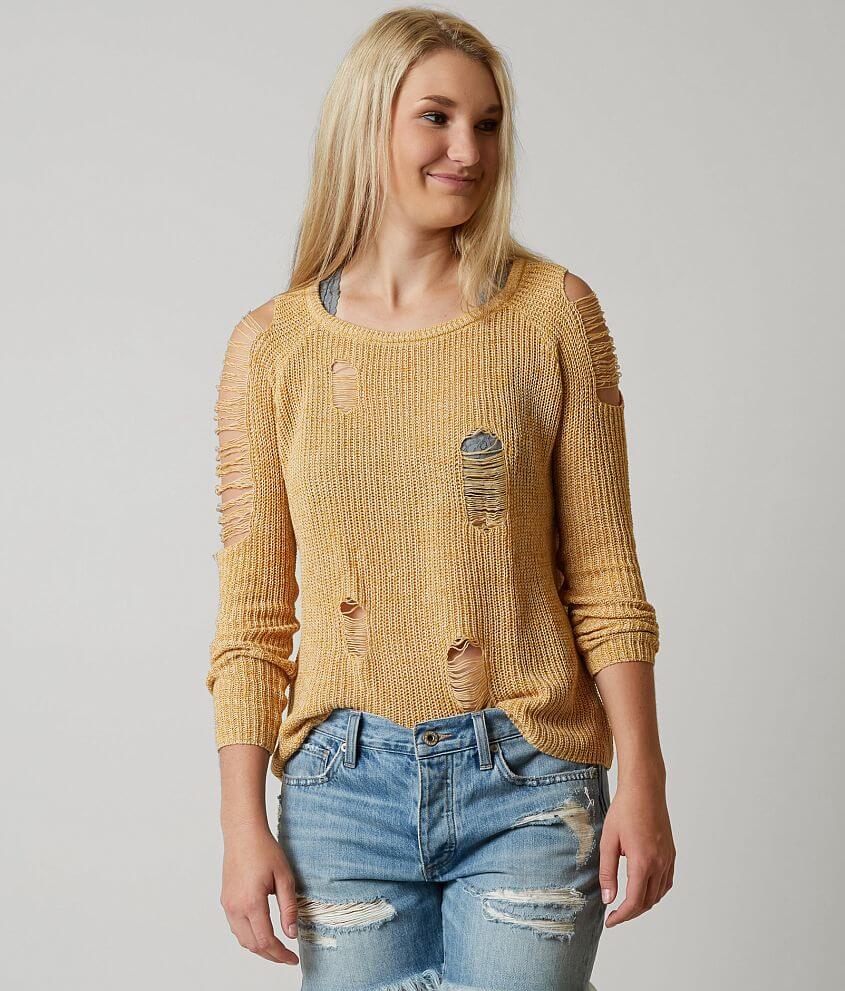 Gilded Intent Marled Sweater front view