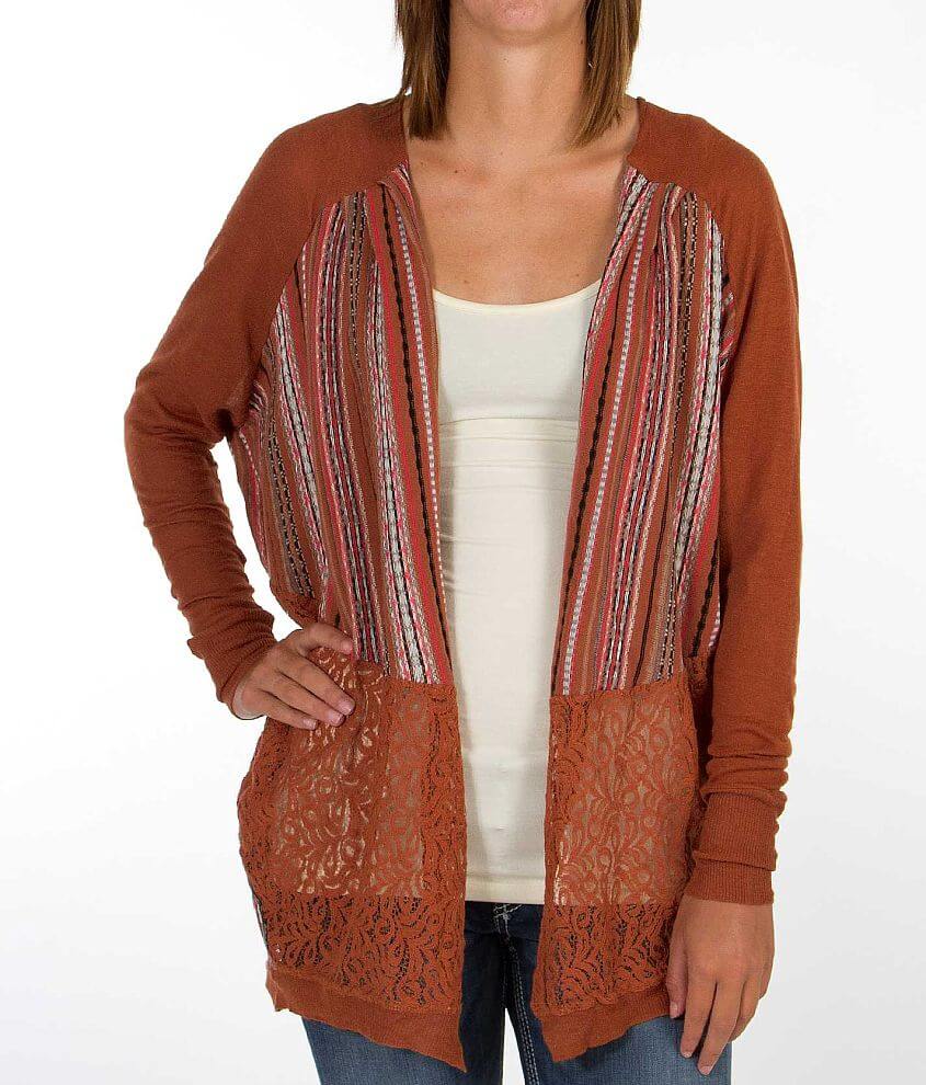 Gimmicks by BKE Flyaway Cardigan Sweater front view