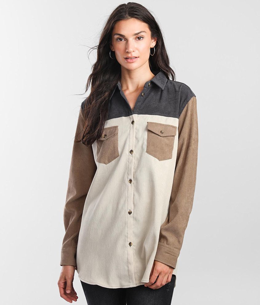 Women's Corduroy Long Sleeve Shirts, Blouses & Tops