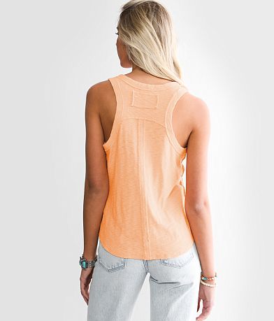 BKE Raw Edge Racerback Tank Top BACK
