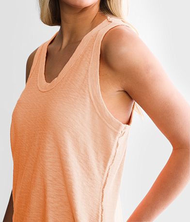 BKE Raw Edge Racerback Tank Top MISC_DETAIL_1