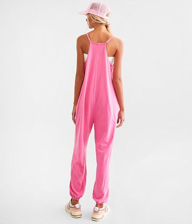 BKE Brushed Jumpsuit back view