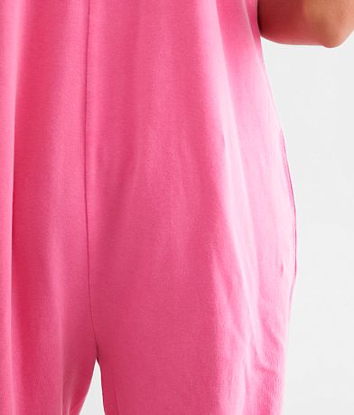 BKE Brushed Jumpsuit back pocket view