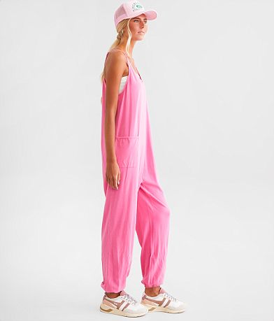 BKE Brushed Jumpsuit full left side view