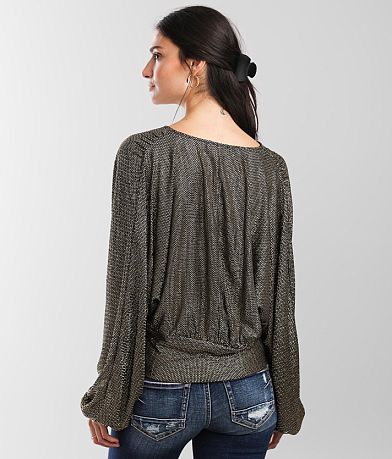red by BKE Metallic Top BACK
