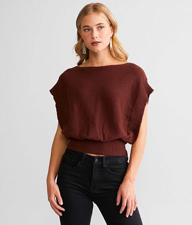 red by BKE Boatneck Sweater Vest front view
