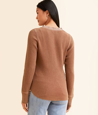 BKE Washed Henley back view