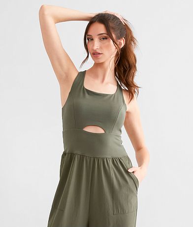 BKE Strappy Cut-Out Jumpsuit misc detail 1 view