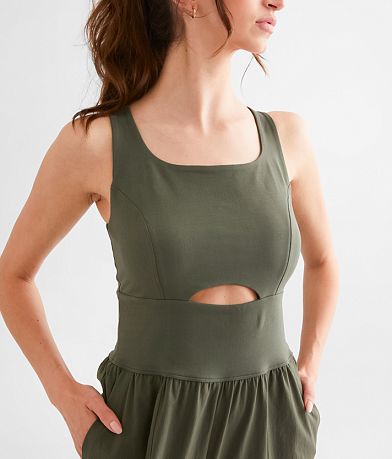 BKE Strappy Cut-Out Jumpsuit misc detail 2 view