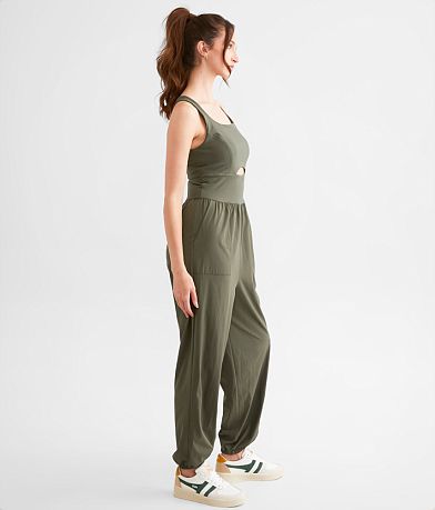 BKE Strappy Cut-Out Jumpsuit full right side view