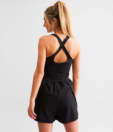 BKE Strappy Cut-out Romper BACK