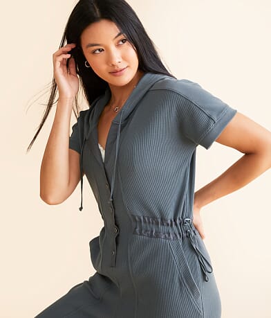 Hooded Henley Jumpsuit thumbnail 6