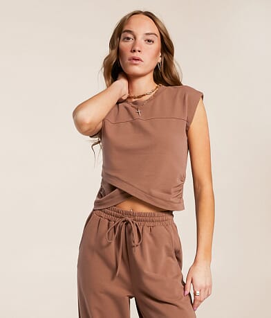 Gilded Intent Surplice Boxy Top front view