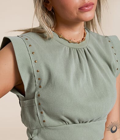 Gilded Intent Ruched Tank Top MISC_DETAIL_1