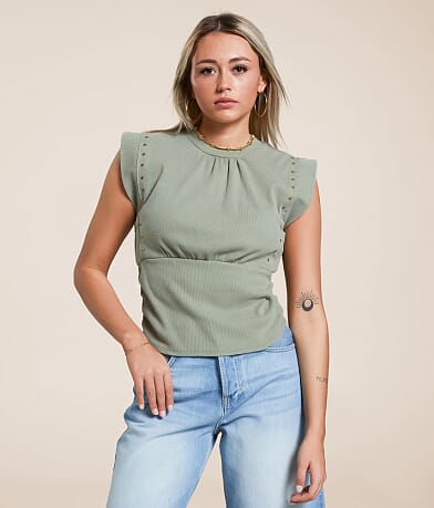 Gilded Intent Ruched Tank Top FULL_RIGHT_SIDE