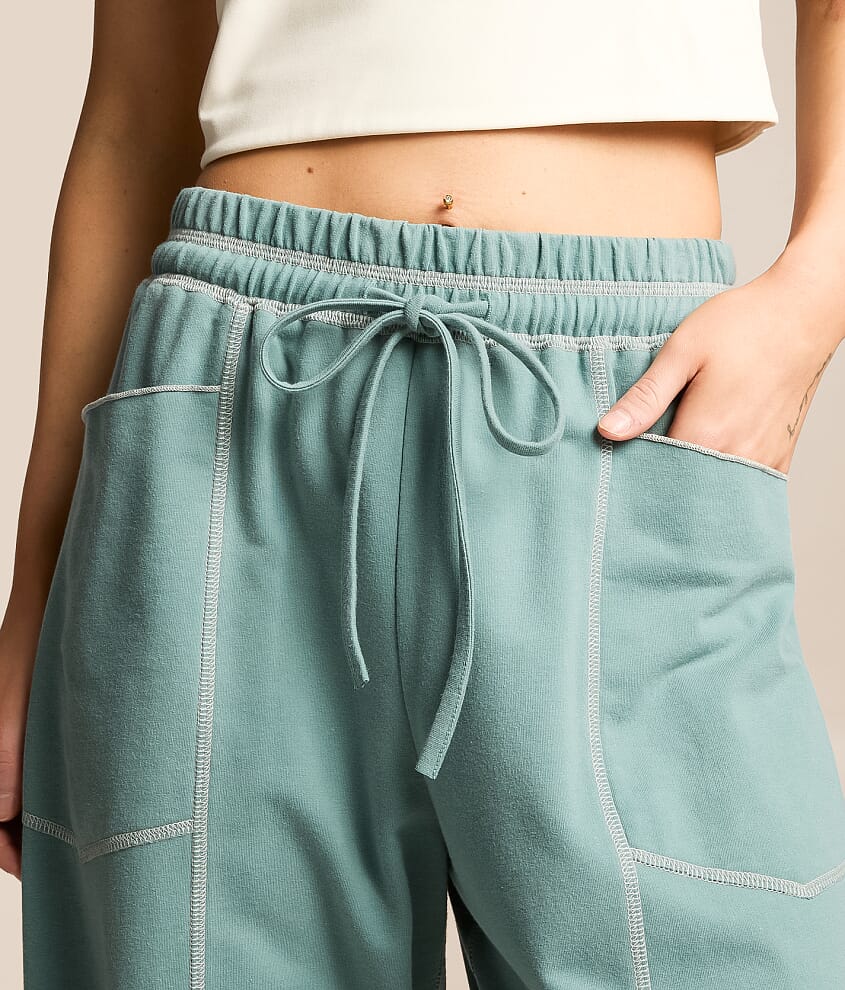 Contrast Stitch Wide Leg Pant - thumbnail 6
