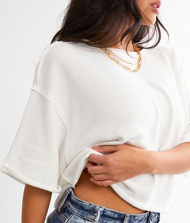 BKE Oversized Boxy Cropped Top MISC_DETAIL_1