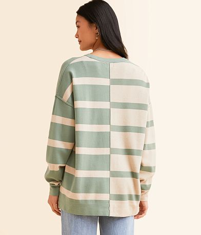 BKE Checkered Tunic Pullover back view