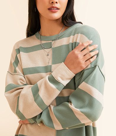 BKE Checkered Tunic Pullover misc detail 1 view