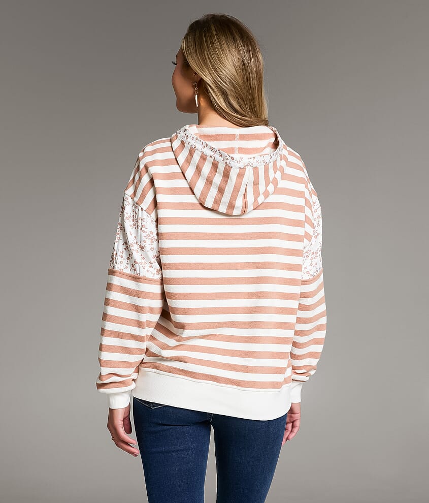 Striped Hooded Sweatshirt - thumbnail 3