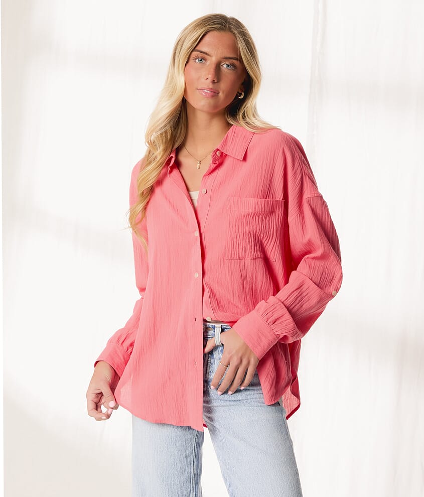 Resort Edit - Textured Boyfriend Shirt