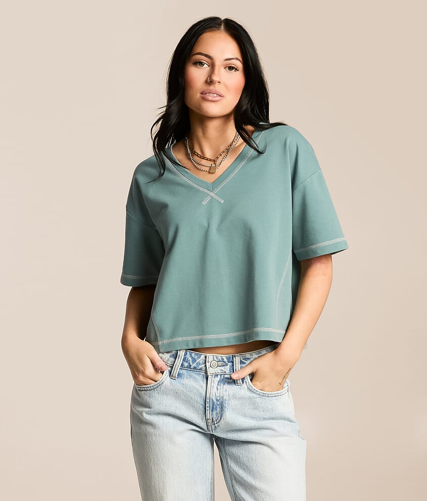 Contrast Stitch Top - thumbnail 4
