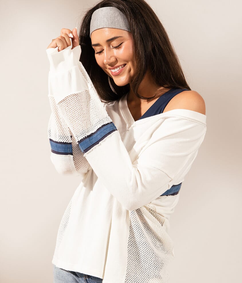 Boundless Edit - Pieced Mesh Top