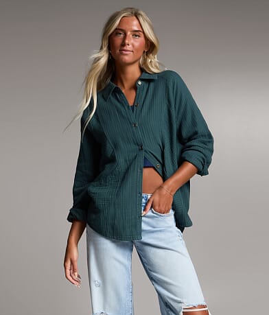 idem ditto® Checkered Crochet Vest - Women's Coats & Jackets in