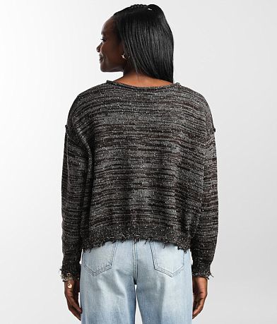 Gilded Intent Destructed Nubby Sweater BACK