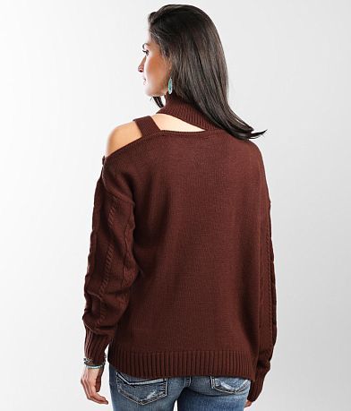Daytrip Cut-Out Shoulder Sweater BACK