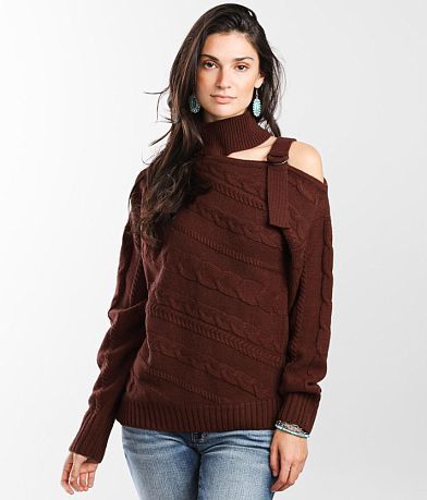Daytrip Cut-Out Shoulder Sweater front view