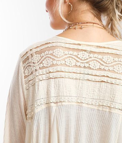 Gimmicks Pieced Vintage Lace Top misc detail 1 view