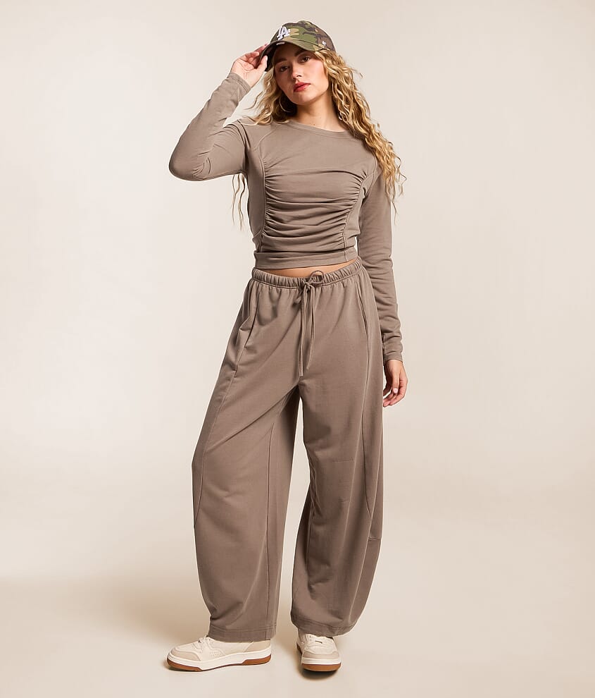Washed Barrel Pant