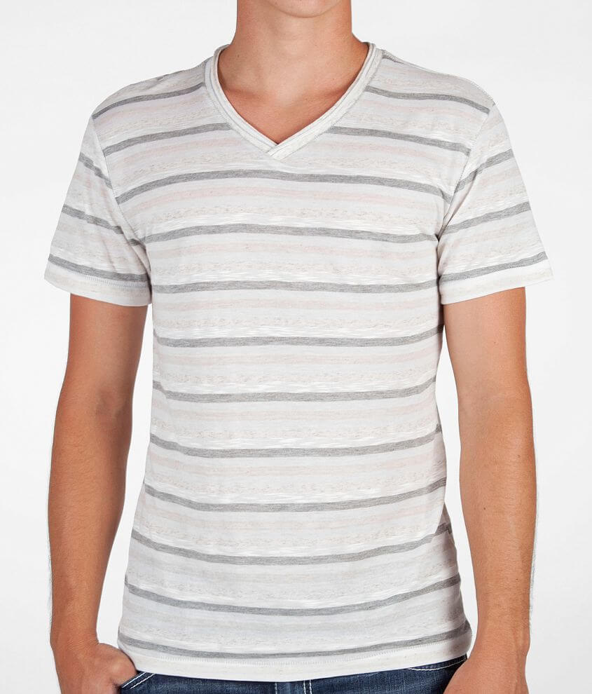 BKE Vintage Mixed Stripe T-Shirt front view