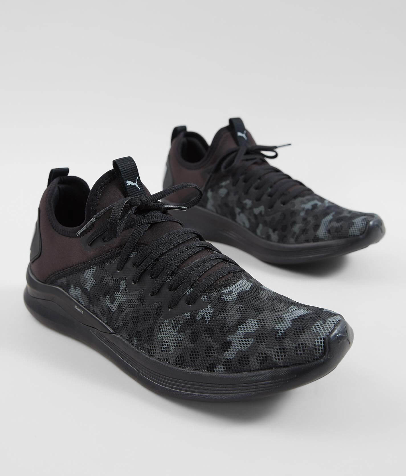 Imaginación Sustancialmente Repetido Puma Ignite Flash Camo Sneaker - Men's Shoes in Black Asphalt | Buckle