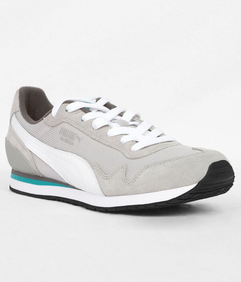 Puma Cabana Racer Shoe Men s Shoes in Gray White Glacier Gray Buckle