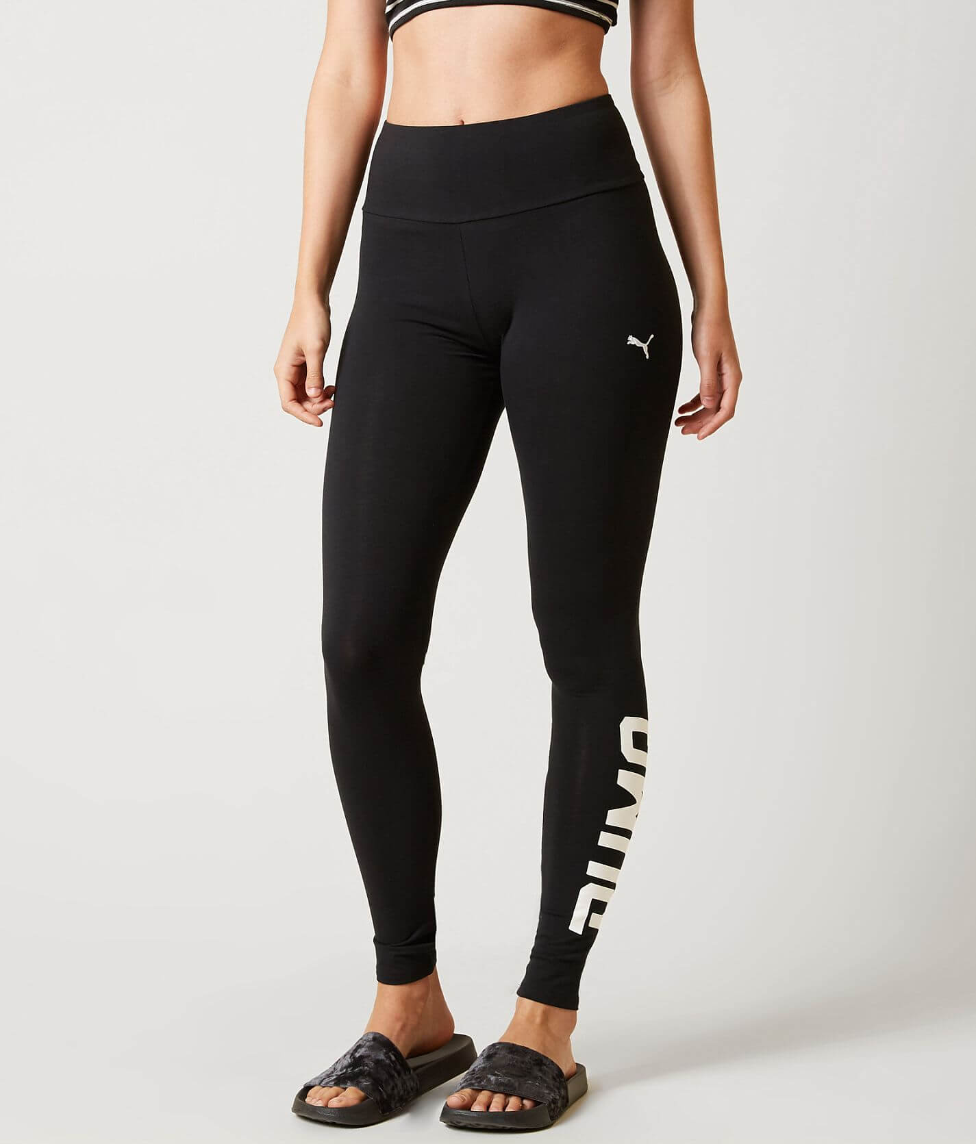Puma Style Swagger Active Tights - Women's Leggings in Puma Black | Buckle