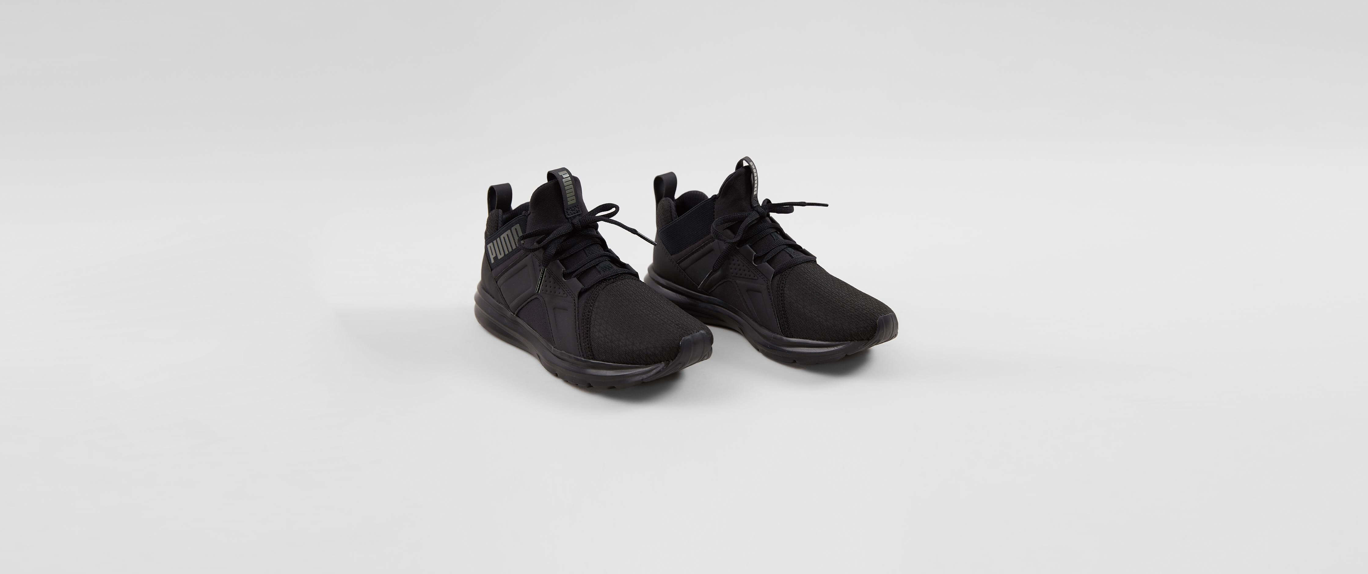 boys black puma shoes