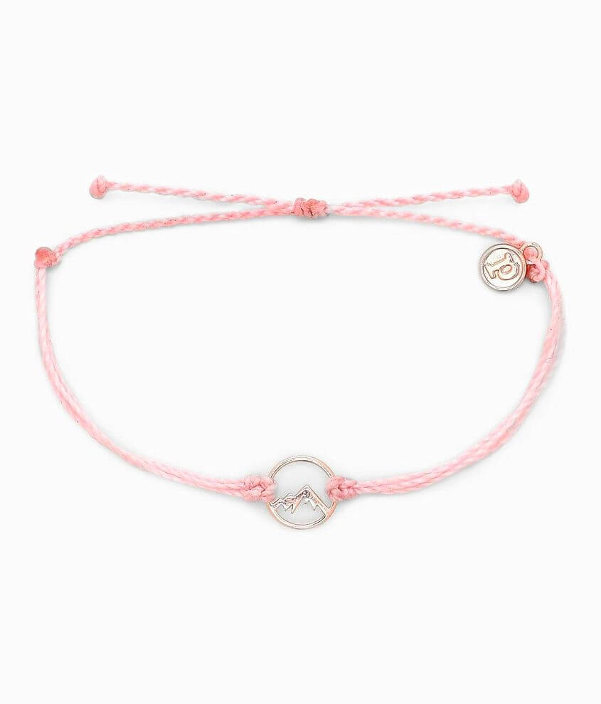 Pura Vida Mountain Charm Bracelet Women s Jewelry in Baby Pink Buckle