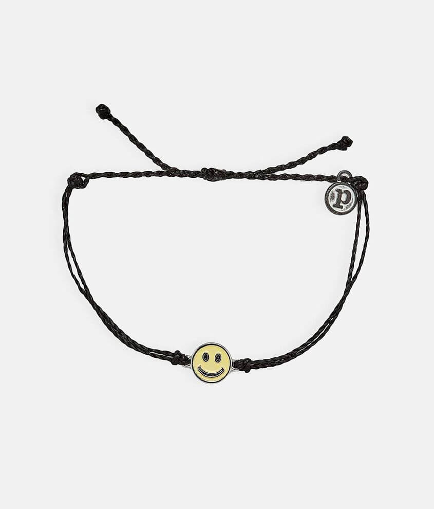 Pura Vida Happy Face Bracelet front view