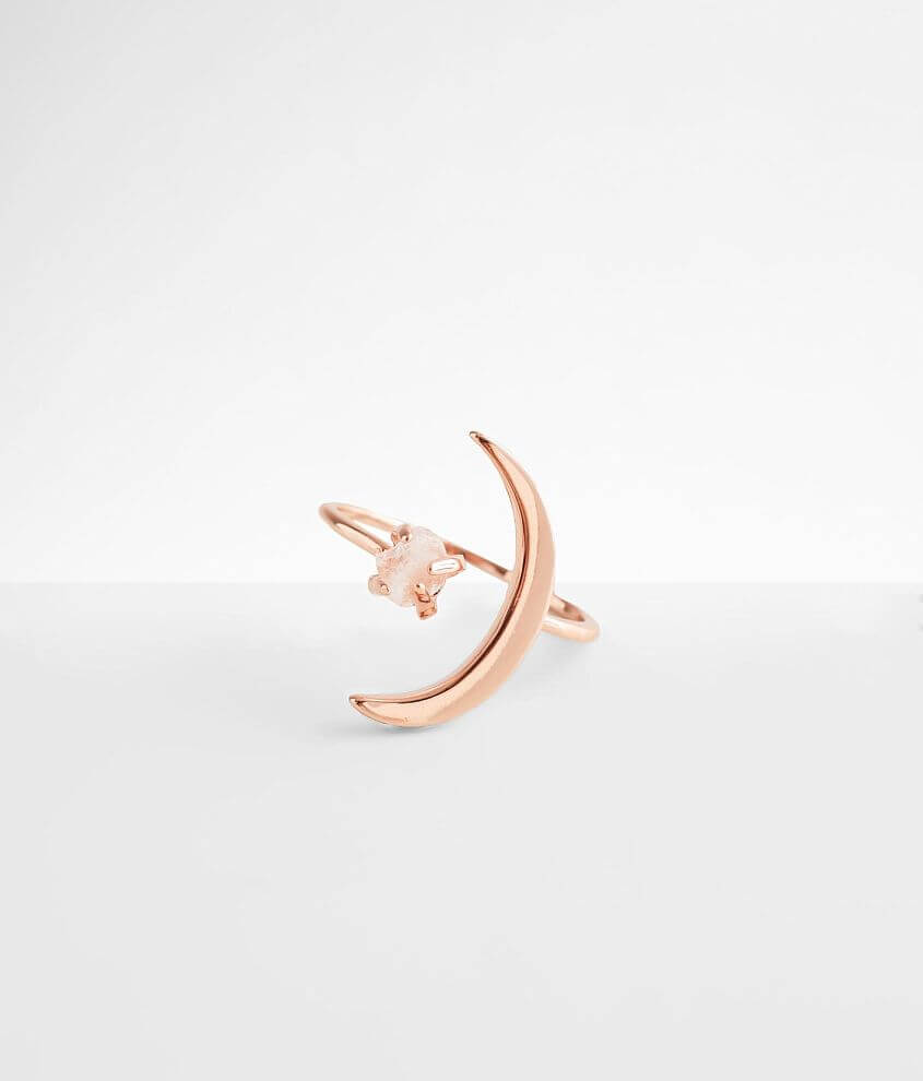 Pura Vida Crescent Moon Ring - Women's Jewelry in Rose Gold